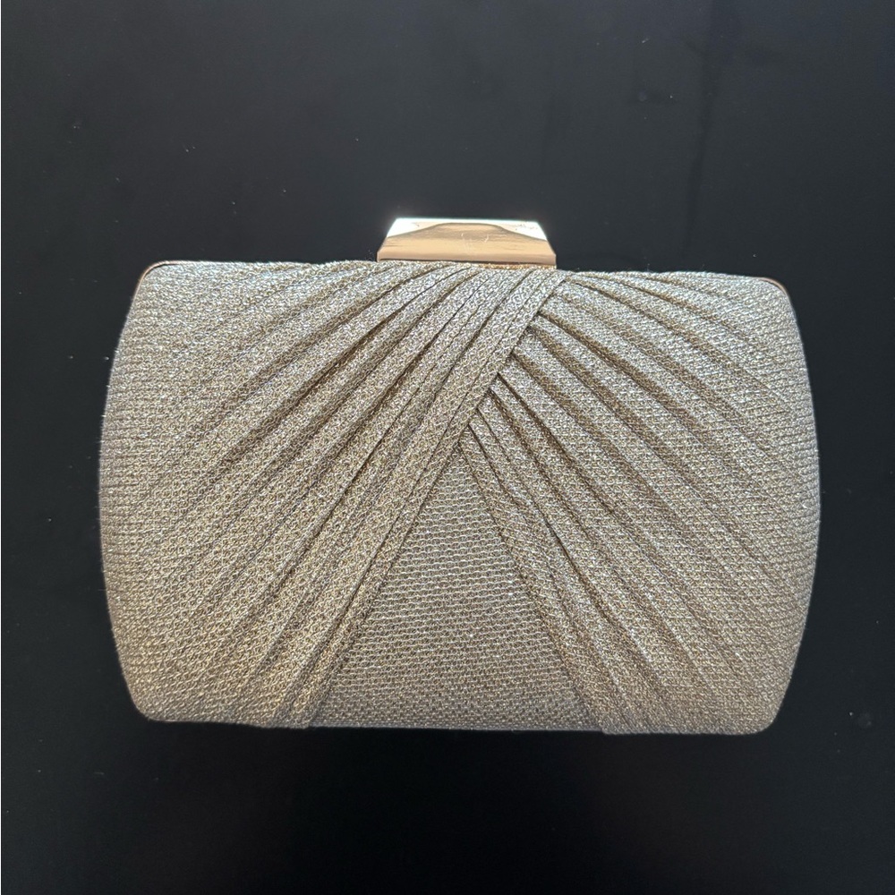 Chic Gold Metallic Clutch